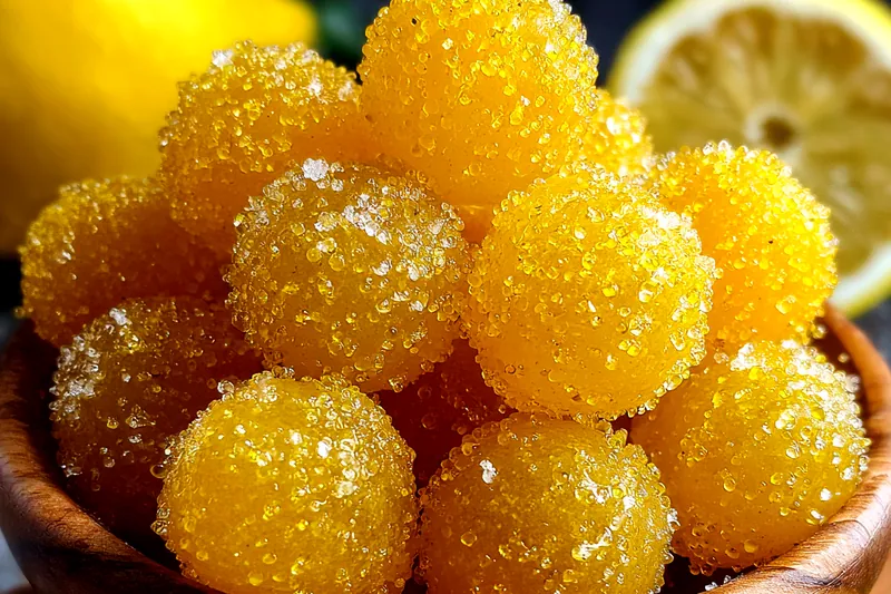 Fresh ingredients for Homemade Sugary Lemon Bites