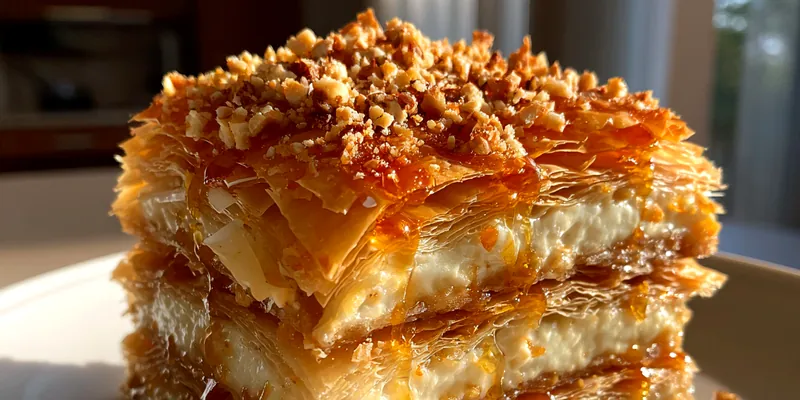 Honey Drizzled Phyllo Stacks