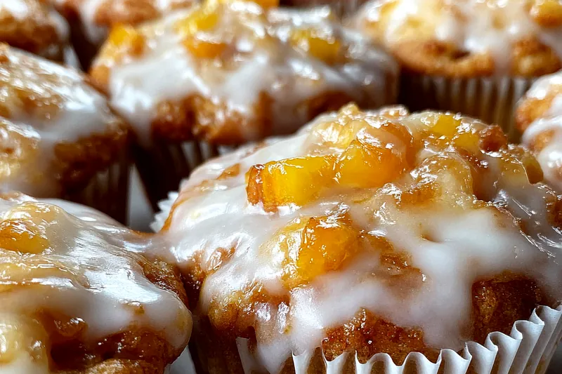 Cooking process for Honey Peach Cupcakes Delight