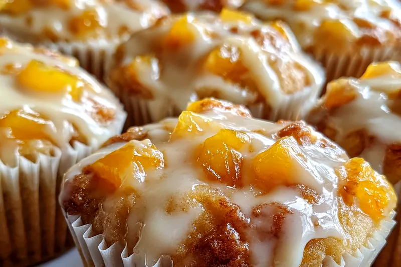 Fresh ingredients for Honey Peach Cupcakes Delight