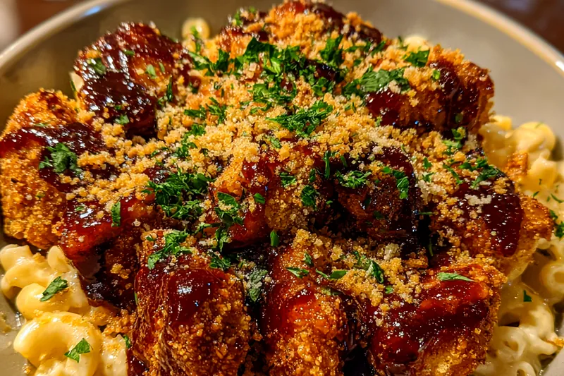 Fresh ingredients for Honey Pepper Chicken Macaroni