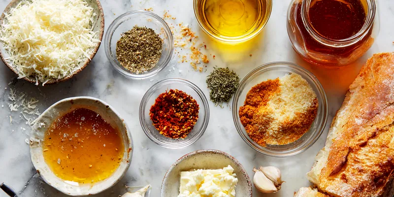Hot Honey Garlic Bread with Parmesan