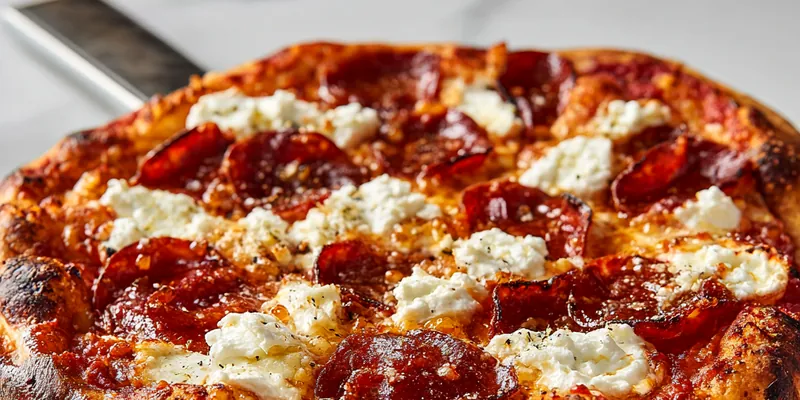 Hot Honey Pepperoni Ricotta Pizza