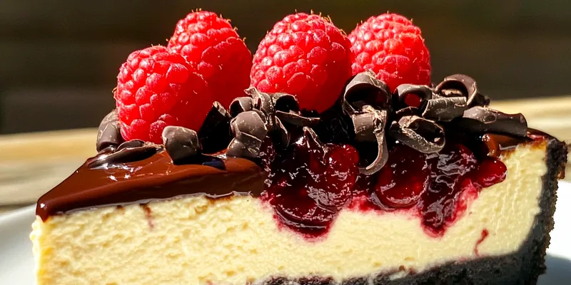 Indulgent Black Forest Cheesecake