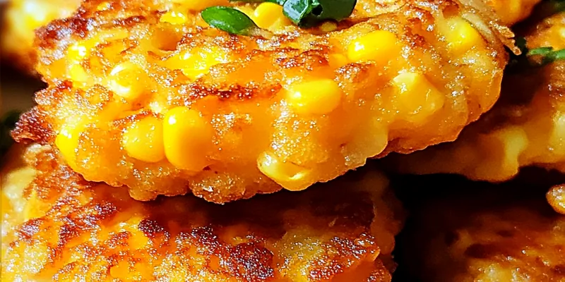 Irresistibly Crispy Cheesy Corn Fritters
