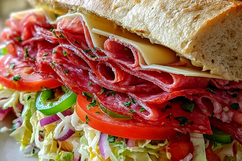Chef grilling chicken for Hearty Italian Grinder Sandwich