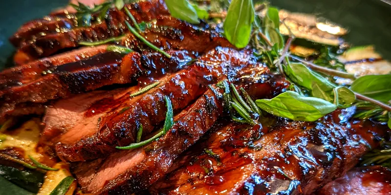 Juicy Balsamic Grilled Steak