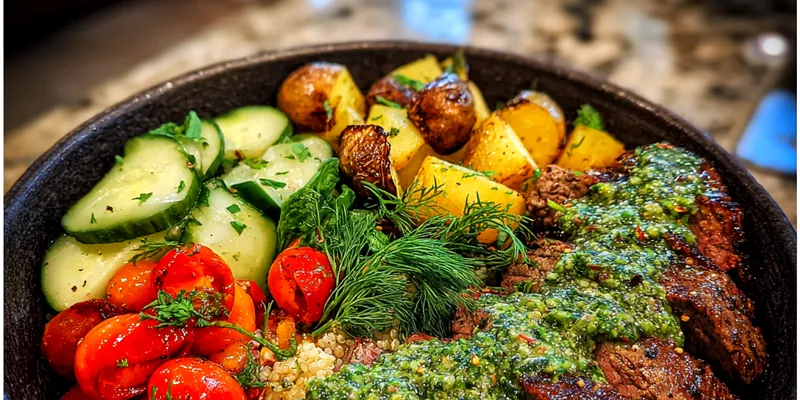 Flavorful Mediterranean Steak Bowl