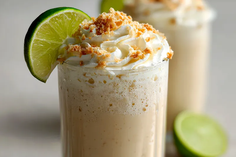 Cooking process for Key Lime Creamy Shake
