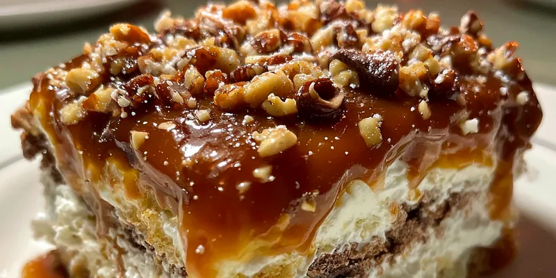 Layered Caramel Nut Delight