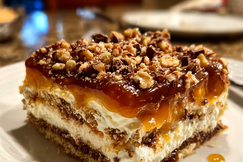 Fresh ingredients for Layered Caramel Nut Delight