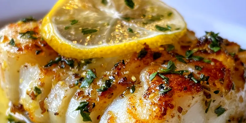 Lemon Butter Baked Cod