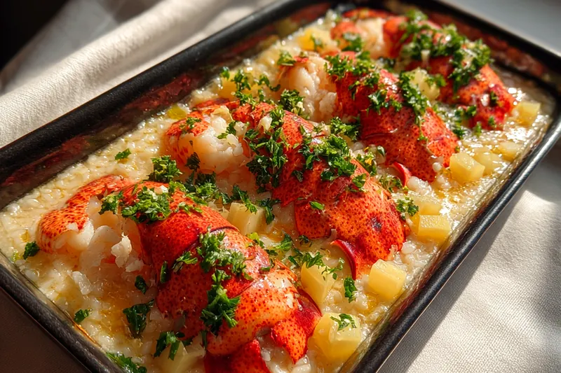 Fresh ingredients for Lemon Butter Lobster Delight