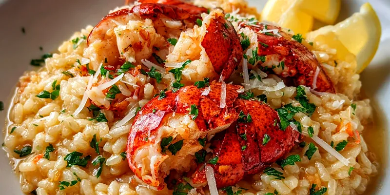 Lemon Butter Lobster Risotto