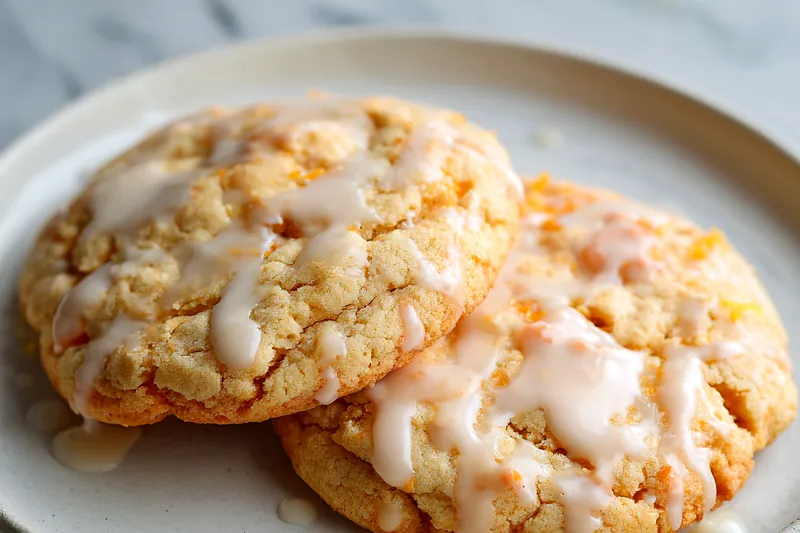 Overhead view of a baking sheet with lemon cookie dough balls coated in white powdered sugar, showing various stages: some freshly coated, some with cracks beginning to form in the oven, shot from above on parchment paper