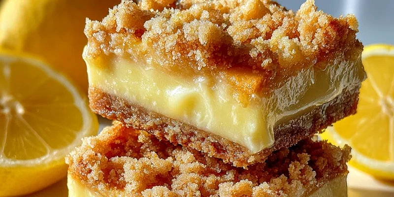 Lemon Crumb Shortbread Bars