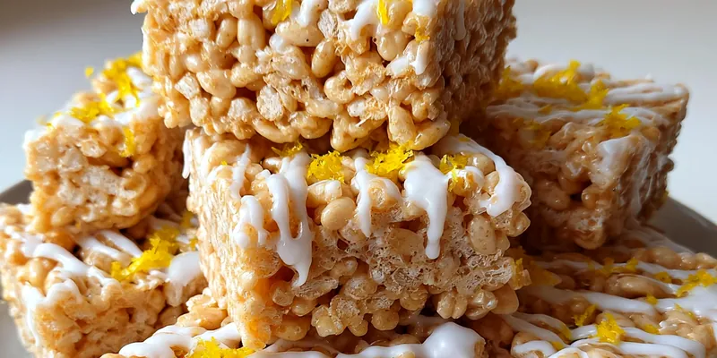 Lemon Glazed Crispy Treats