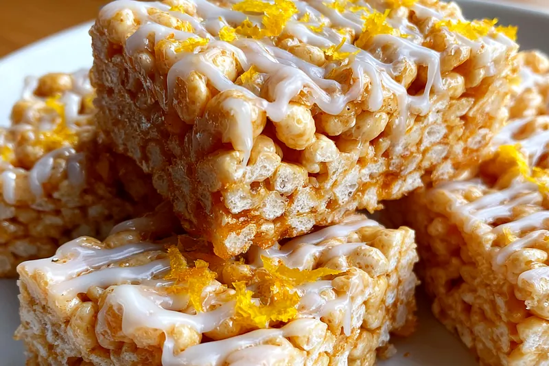 Fresh ingredients for Lemon Glazed Crispy Treats