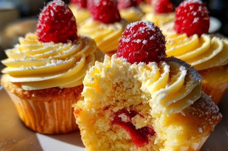 Cooking process for Luscious Raspberry Lemon Cupcakes