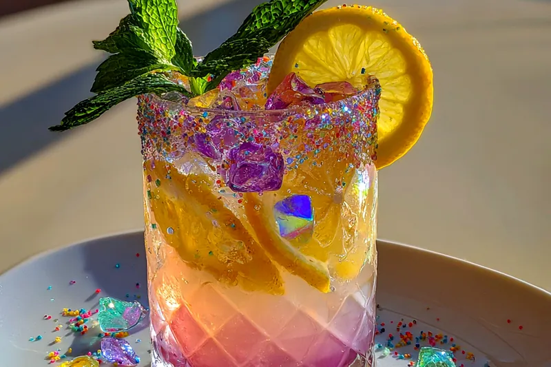 Fresh ingredients for Magical Sparkling Lemonade