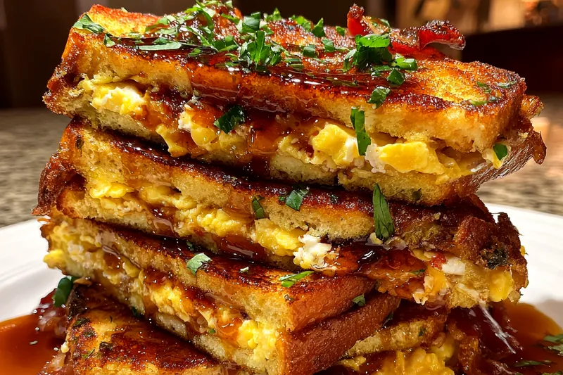 Cooking process for Maple Bacon Breakfast Sandwich