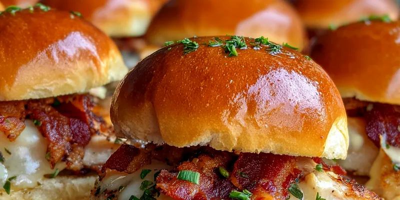 Maple Bacon Chicken Sliders