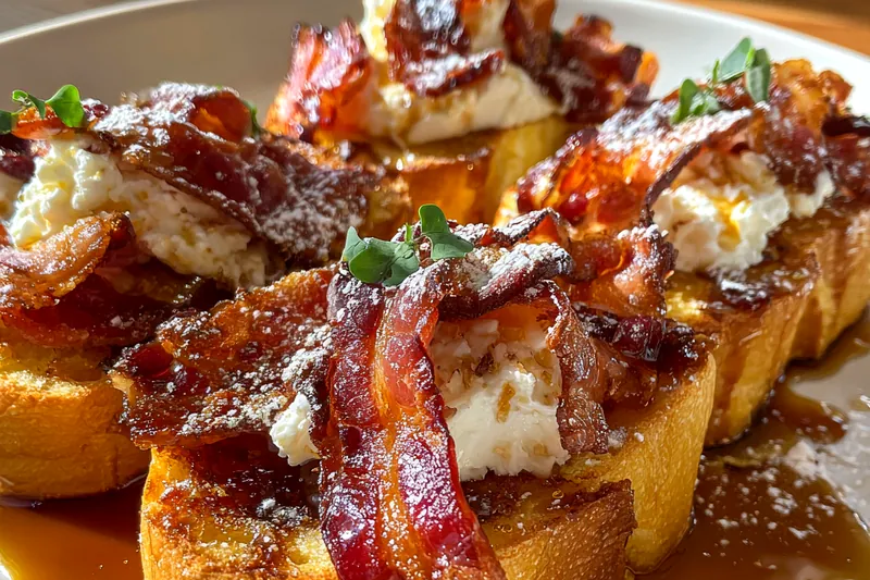 Fresh ingredients for Maple Bacon French Toast Delight