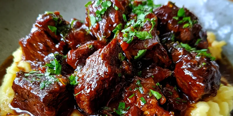 Maple Bourbon Glazed Short Ribs