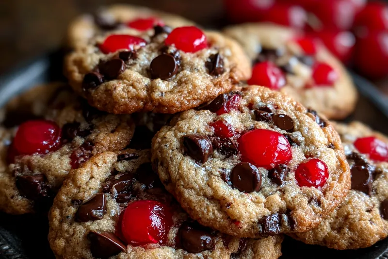 Cooking process for Maraschino Cherry Chocolate Cookies