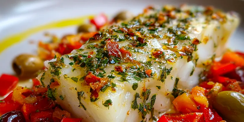 Easy Mediterranean Baked Cod
