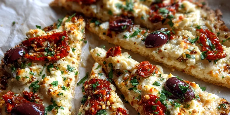 Mediterranean Cheese Flatbread