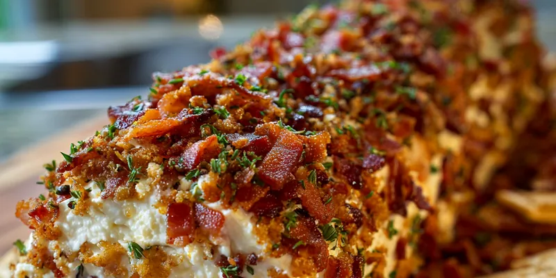 Million Dollar Bacon Goat Cheese Appetizer Log