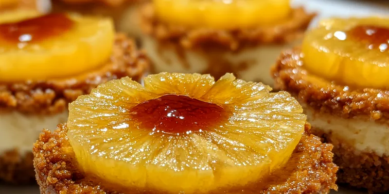 Mini Pineapple Cheesecake Bites