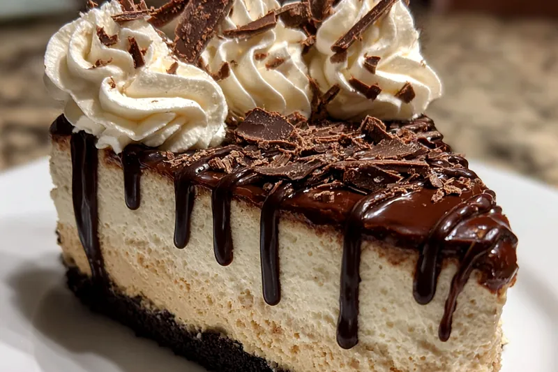 Fresh ingredients for Mocha Chocolate Cheesecake Slice