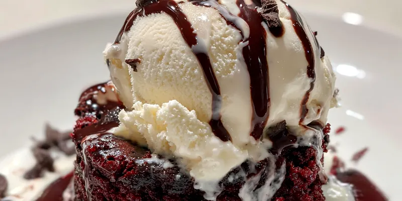 Molten Red Velvet Cake