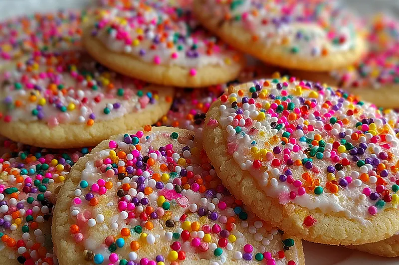 Baking sugar cookies in the oven