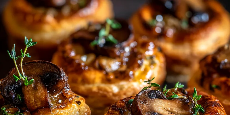 Mushroom Gruyere Pastry Bites