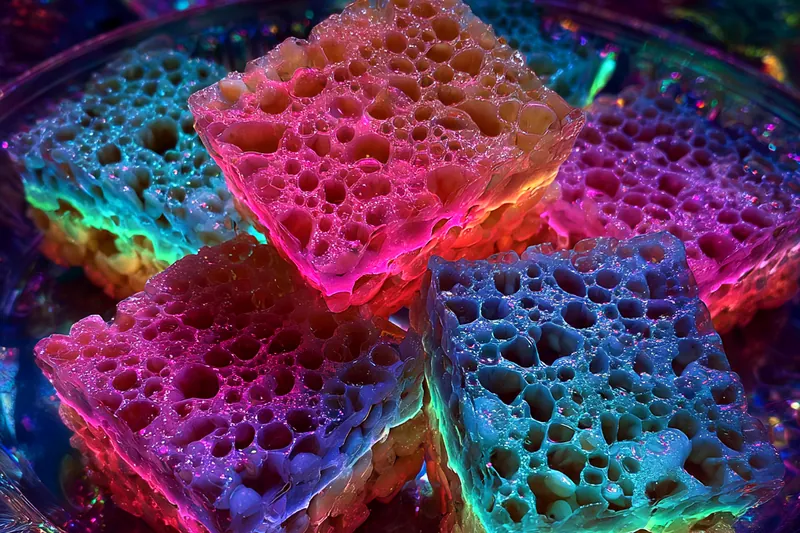 Fresh ingredients for Neon Glow Treat Squares