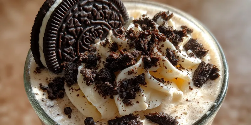 Oreo Cookies and Cream Milkshake