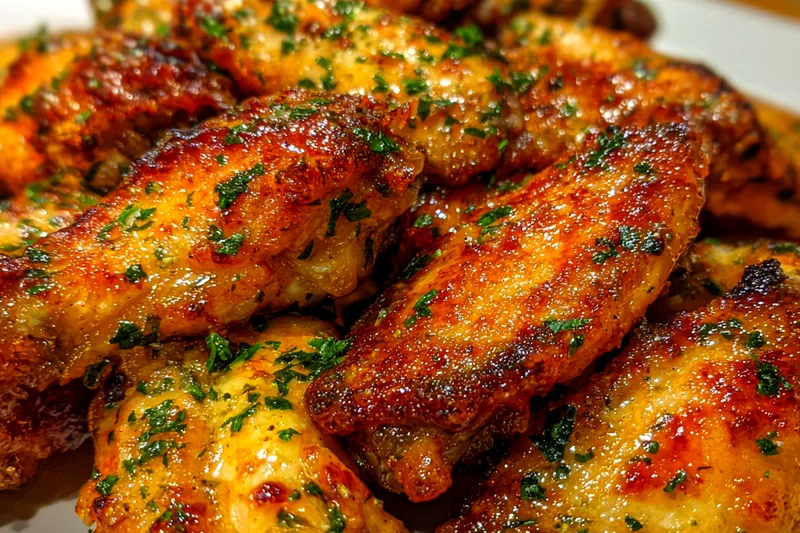 Cooking process for Oven-Baked Cajun Garlic Wings