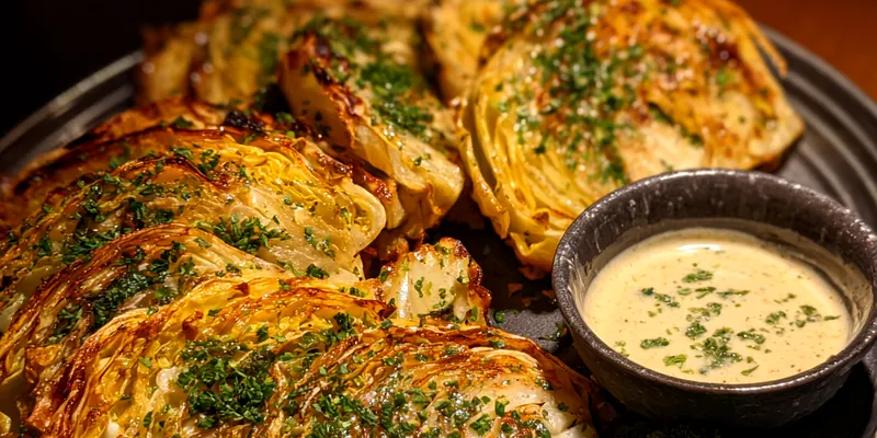 Oven Roasted Cabbage Steaks