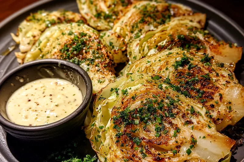 Fresh ingredients for Oven Roasted Cabbage Steaks