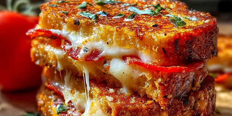Pepperoni Cheese Sandwich Delight