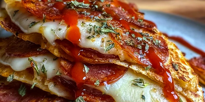 Pepperoni Pizza Quesadillas