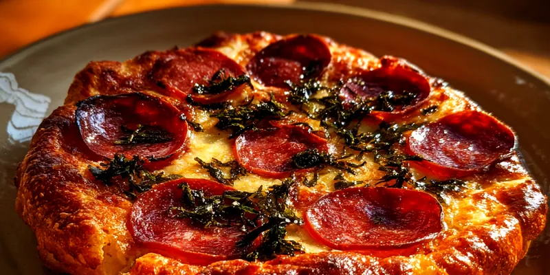 Pepperoni Stuffed Crust Pizza