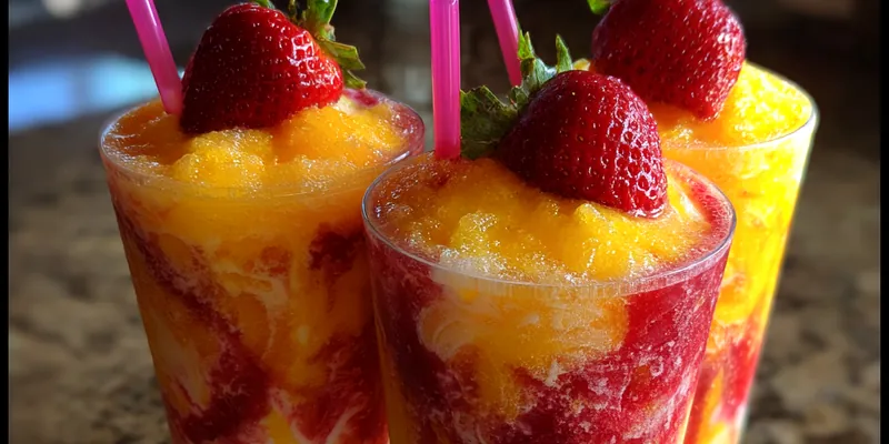Pineapple Strawberry Swirl Delight
