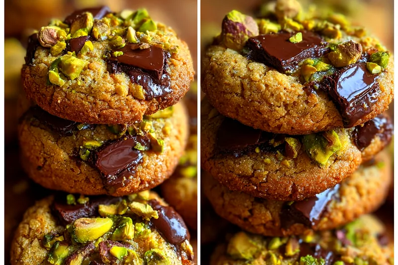 Cooking process for Pistachio Chocolate Chunk Cookies