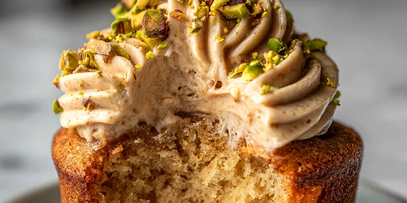 Pistachio Cream Cupcakes