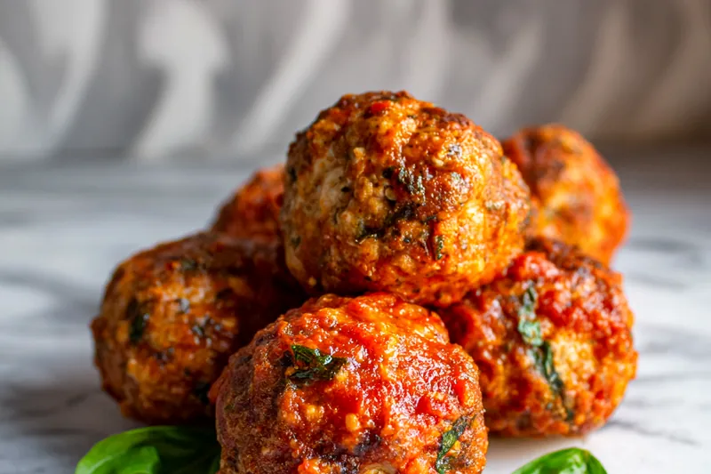 Baking pistachio crinkle cookies in the oven