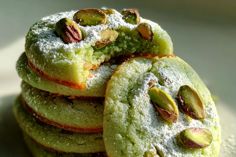 Fresh ingredients for Pistachio Sugar Cookies Delight